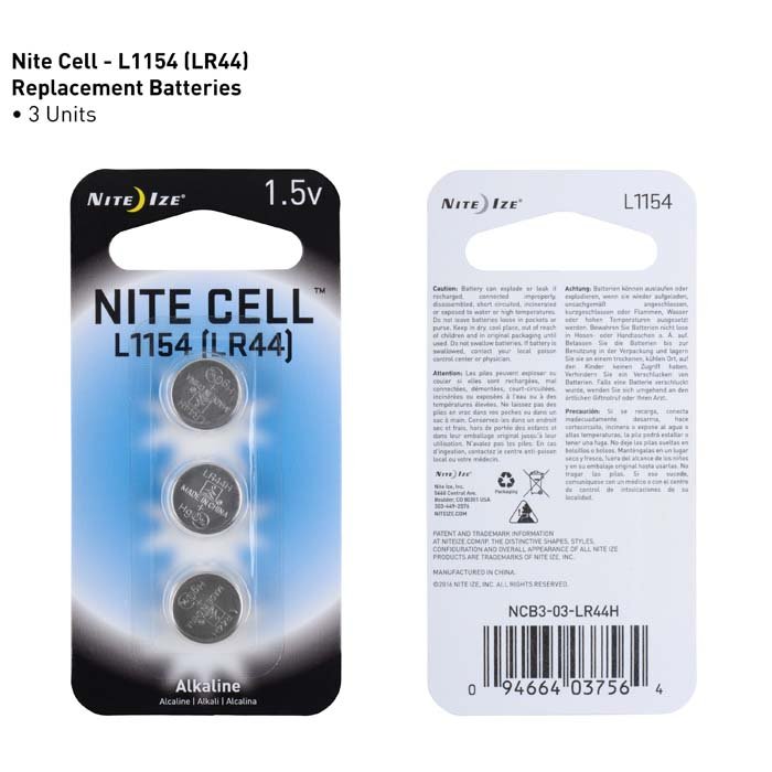 Nite Cell™ L1154 Battery 3 Pack Diverse lys & lygter Zero Mike